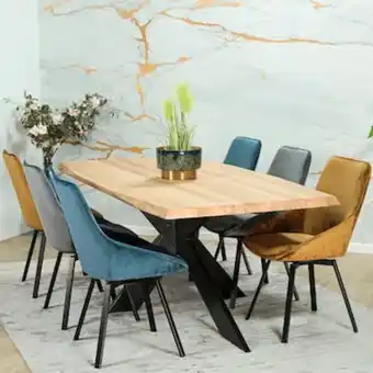 Pier Import Table extensible pied central en chêne blanc 200 cm messine offre