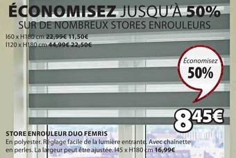 JYSK Store enrouleur duo femris offre