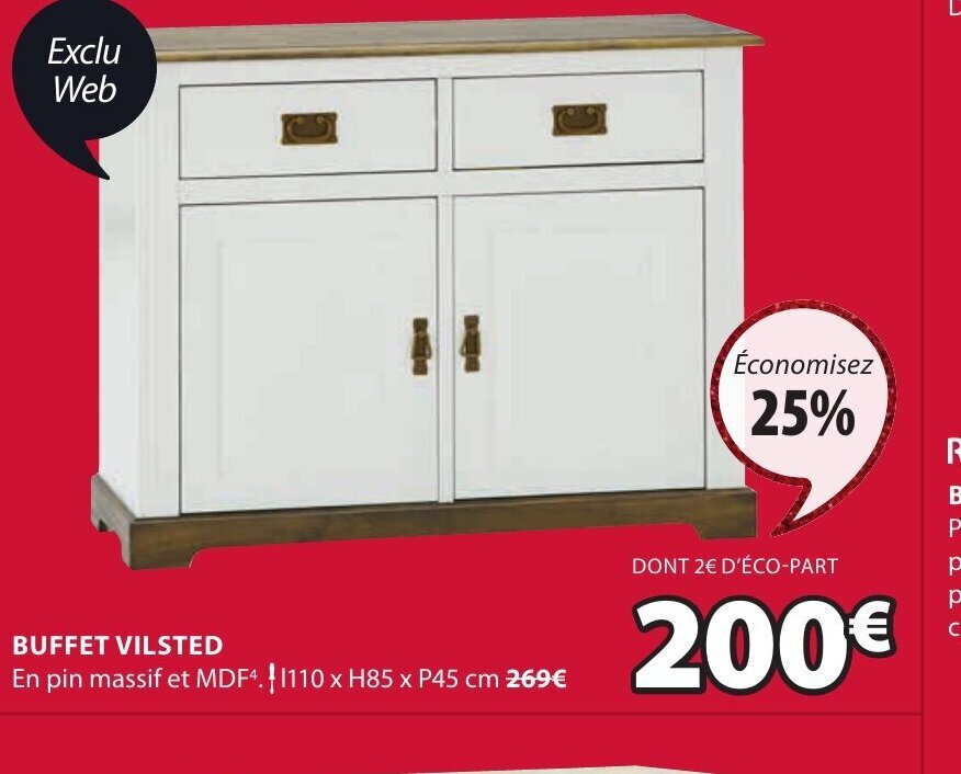 Promo Buffet Vilsted chez JYSK