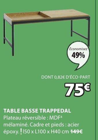 JYSK Table Basse Trappedal offre