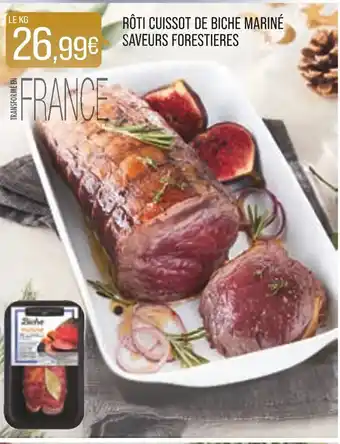 Match Roti Cuissot de Biche Marine Saveurs Forestieres offre