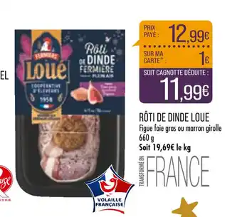 Match Roti de Dinde Loue offre