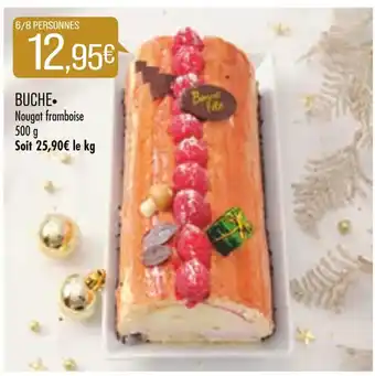 Match Buche Nougat framboise offre