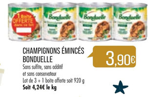Match Champignons émincés Bonduelle offre