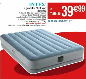 Lit gonflable intex