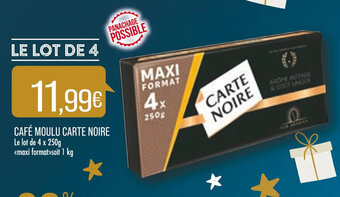 Match Cafe Moulu Carte Noire offre