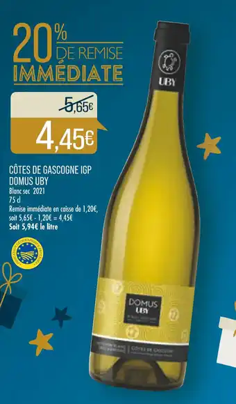 Match Cotes De Gascogne IGP Domus Uby offre