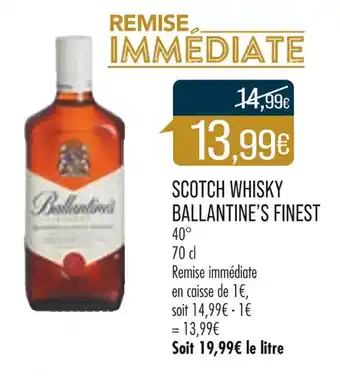 Match Scotch Whisky Balantine's Finest offre