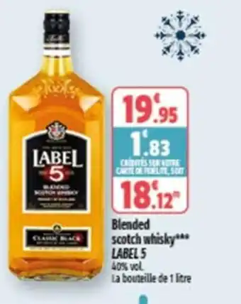 Coccimarket Blended Scotch Whisky Label 5 offre