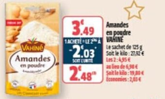 Coccimarket Amandes En Poudre Vahine offre