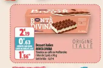 Coccimarket Dessert Italien Bonta Divina offre