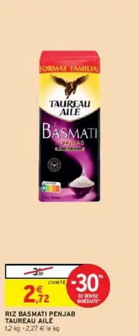 Intermarché Riz basmati penjab taureau ailé offre
