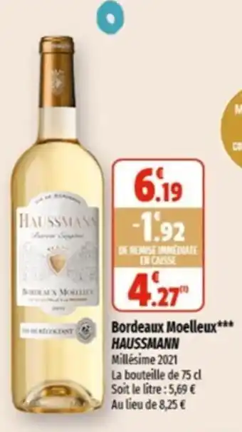 Coccimarket Bordeaux Moelleux Haussmann offre