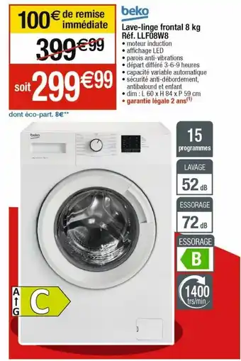Cora x Carrefour Lave-linge beko offre