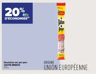 Saucisson Sec Pur Porc Justin Bridou