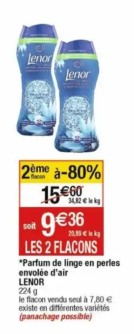 Cora x Carrefour Parfum lenor offre