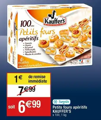 Cora x Carrefour Petits fours apéritifs KAUFFER'S offre