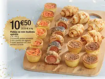 Cora x Carrefour Plateau de mini feuilletés apéritifs offre