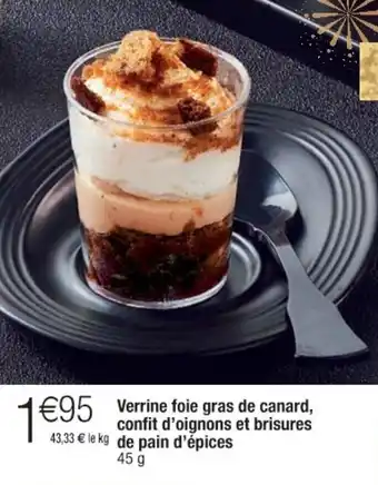 Cora x Carrefour Verrine foie gras de canard offre