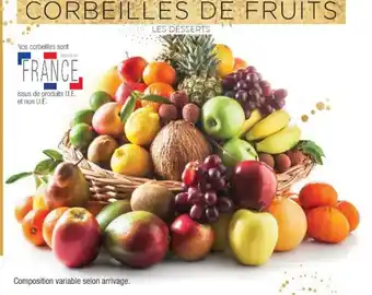 Cora x Carrefour Corbeille de Fruits Plaisir de Fruits Petit Modele offre