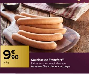 Carrefour Saucisse de Francfort offre