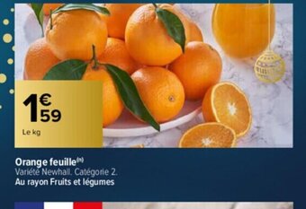 Carrefour Orange Feuille offre