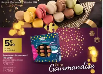 Carrefour Assortiment de Macarons Pasquier offre