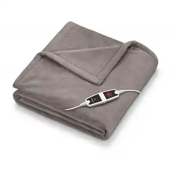 Couverture chauffante xxl taupe