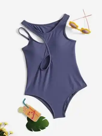 SheIn Fille maillot de bain une pièce avec découpe offre