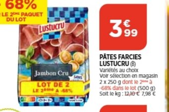 Bi1 Pates Farcies Lustucru offre