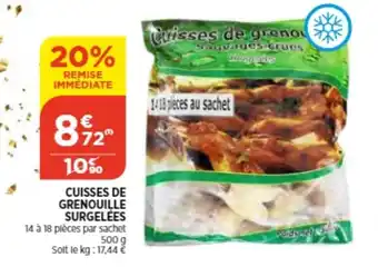 Bi1 Cuisses de Grenouille Surgelees offre