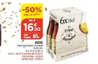 Bi1 Biere offre