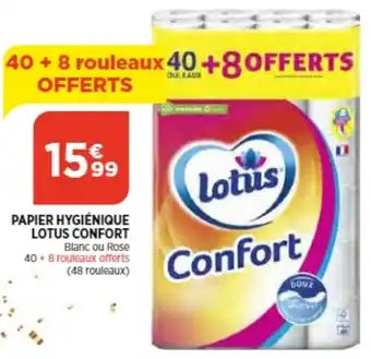 Bi1 Papier Hygienique lotus Confort offre