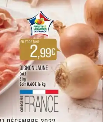 Match Oignon Jaune offre