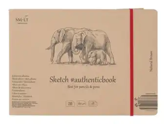 Cultura Carnet à dessin brun - 28 feuilles - 135g/m² offre