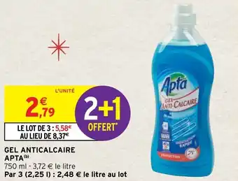 Intermarché Hyper Gel anticalcaire APTA offre