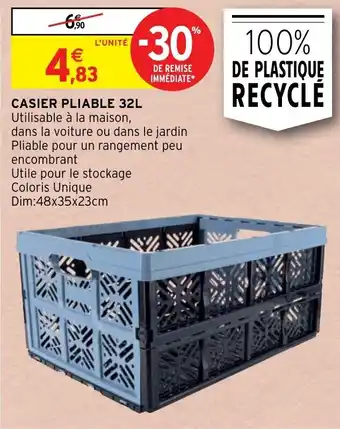 Casier pliable 32L