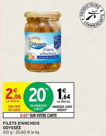 Intermarché Hyper Filets d'anchois odyssée offre