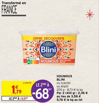 Intermarché Hyper Houmous BLINI offre