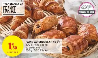 Intermarché Hyper Pains au chocolat X5 offre