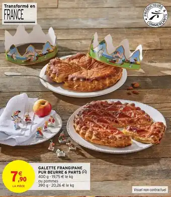 Galette frangipane pur beurre 6 parts