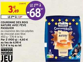 Intermarché Hyper Couronne des rois nature avec fève PASQUIER offre