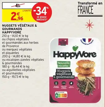 Nuggets végétaux & gourmands HAPPYVORE