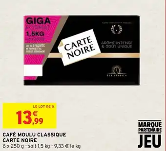 Intermarché Hyper Café moulu classique CARTE NOIRE offre