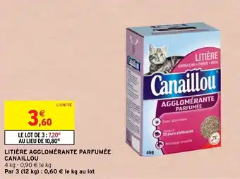 Intermarché Hyper Litière agglomérante parfumée CANAILLOU offre