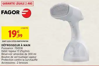 Intermarché Hyper Défroisseur à main offre