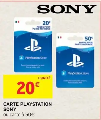 Intermarché Hyper Carte playstation SONY offre