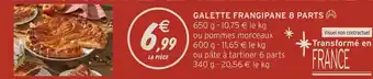 Intermarché Hyper Galette frangipane 8 parts offre