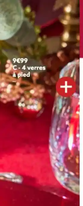 Gifi 4 Verres à Pied offre