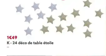 Gifi 24 Déco de Table étoile offre